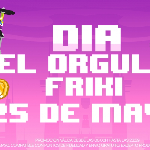 ¡El 25 de mayo celebramos el Día Friki con un 10% de descuento en toda la web!